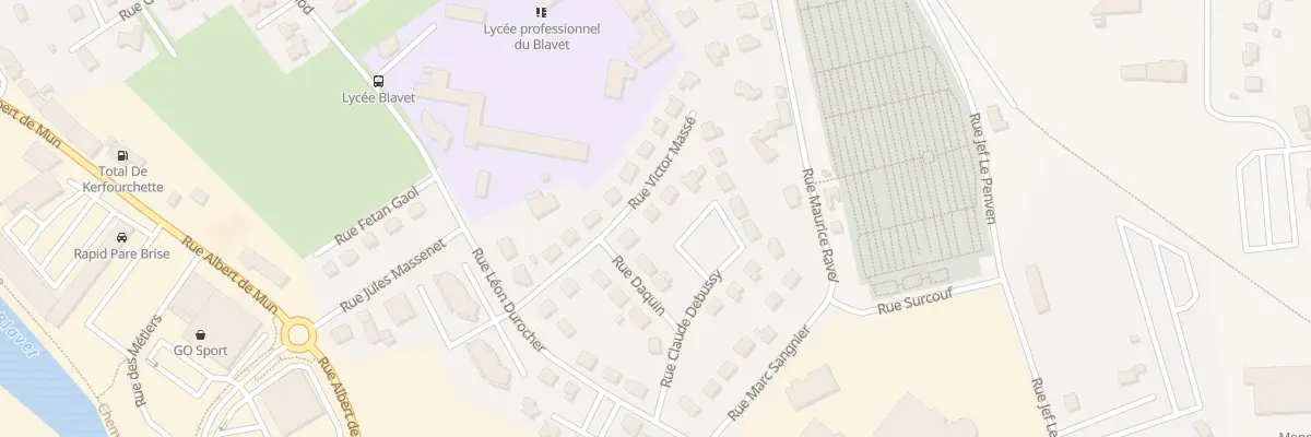 Plan du 10 Rue Victor Masse à Pontivy