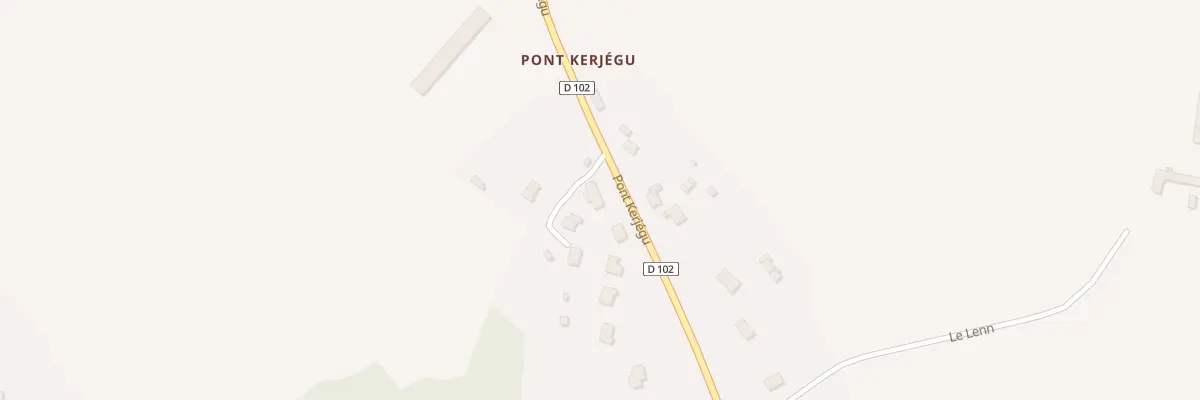 Plan du 8 Pont Kerjégu à Plumergat