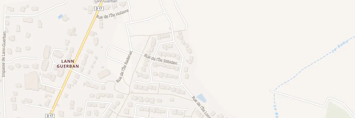 Plan du 2 Rue de l’Ile Stibiden à Pluneret