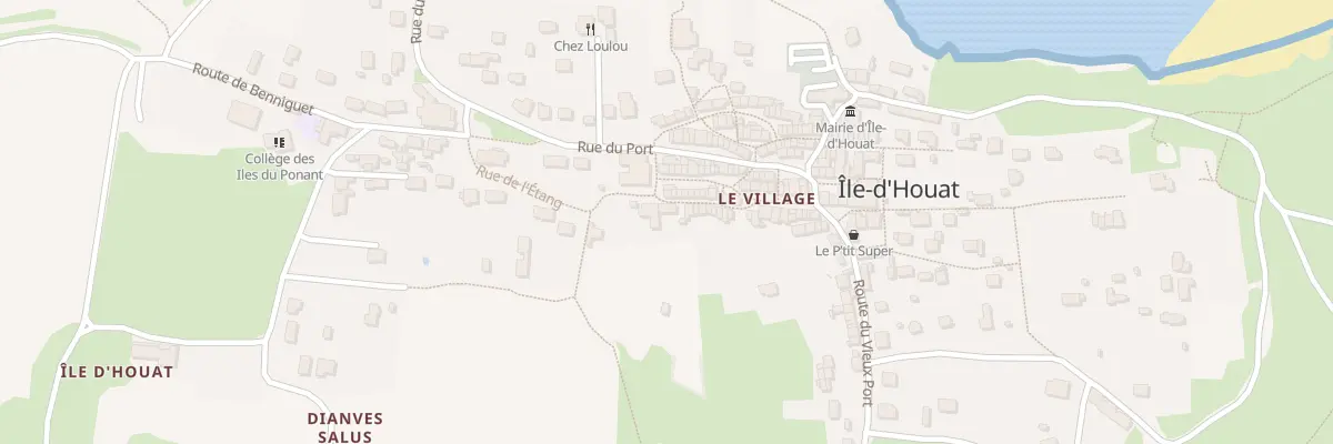 Plan du 136 Le Bourg à Île-d’Houat