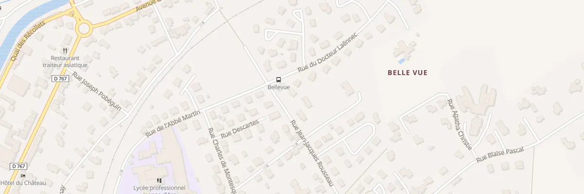 Plan du 19 Rue J J Rousseau à Pontivy