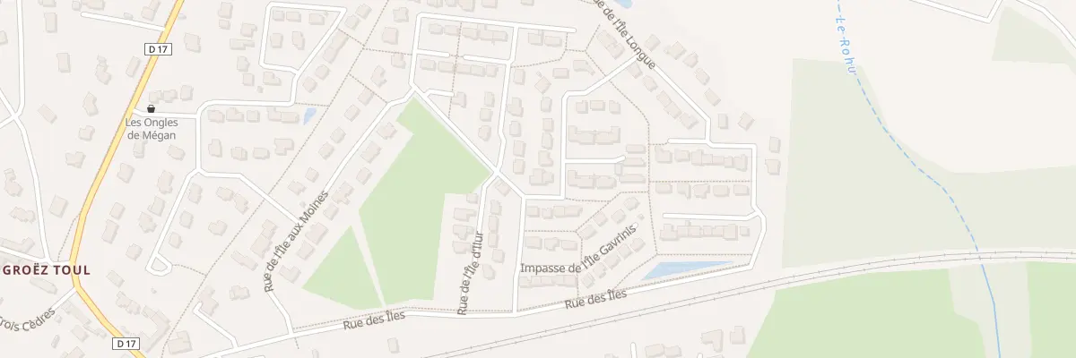 Plan du 1 Rue de l’Ile Berder à Pluneret