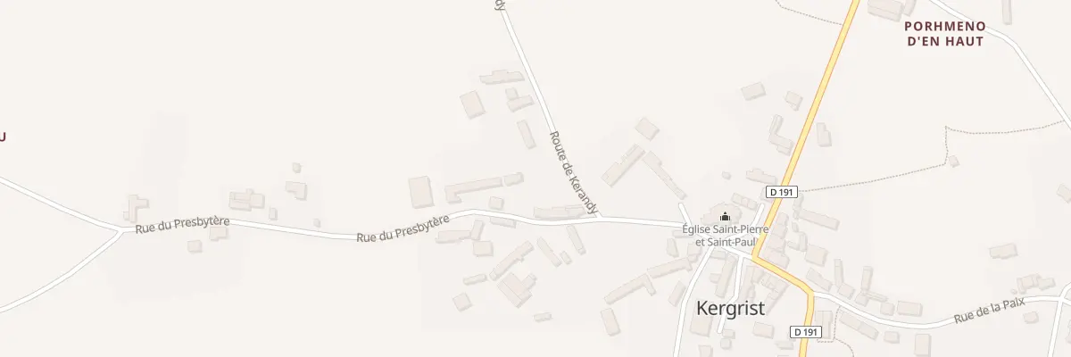 Plan du 10 Rue du Presbytere à Kergrist