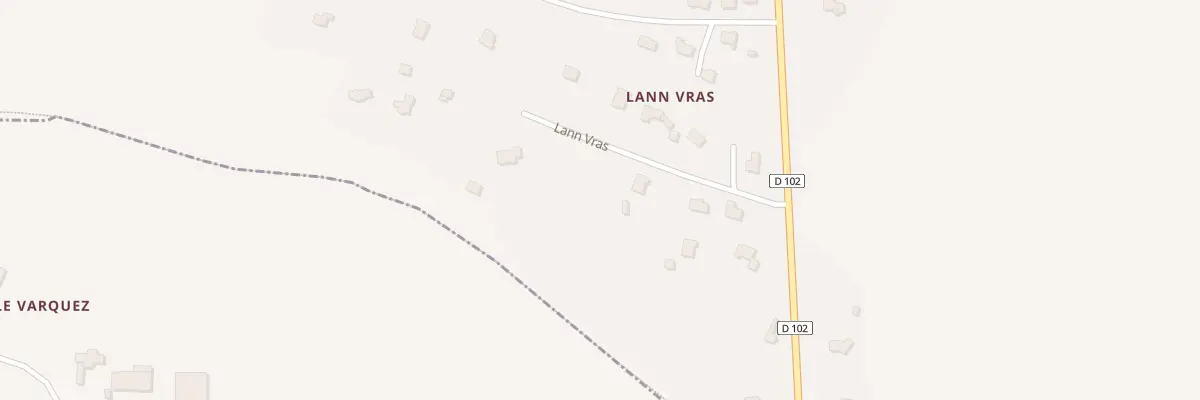 Plan du 15 Lann Vras à Plumergat