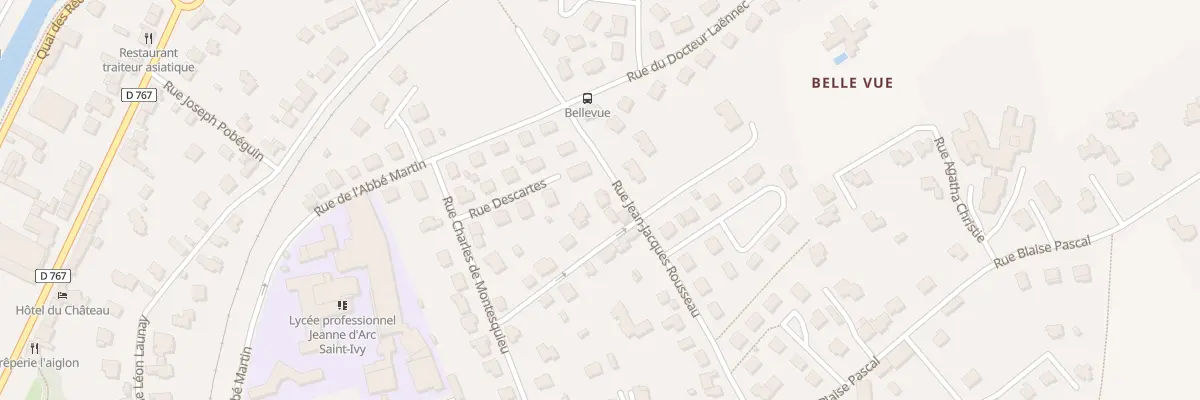 Plan du 16 Rue J J Rousseau à Pontivy
