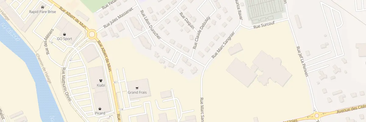 Plan du 3 Rue Léon Durocher à Pontivy