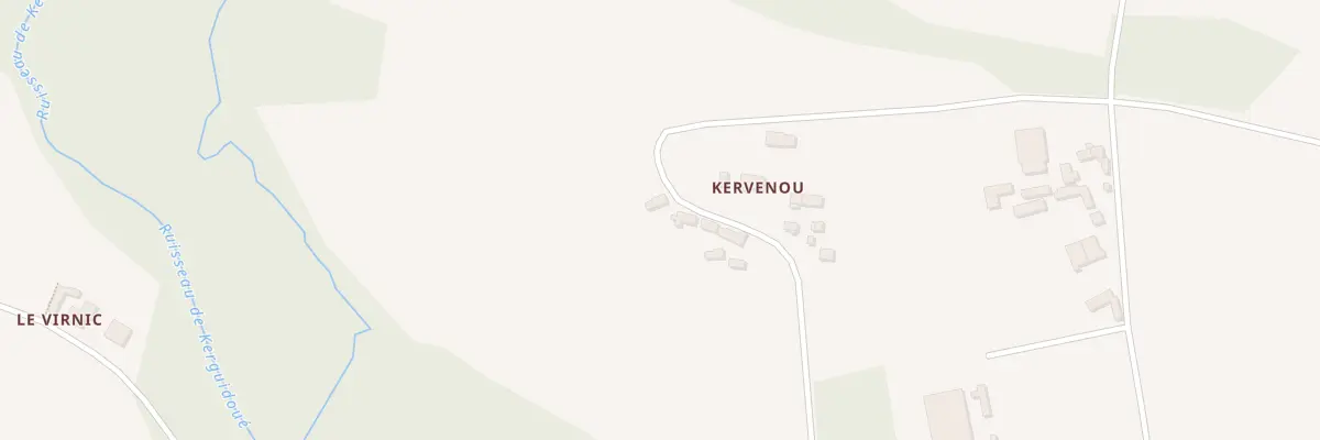 Plan du 7 Kervenou à Pléguien