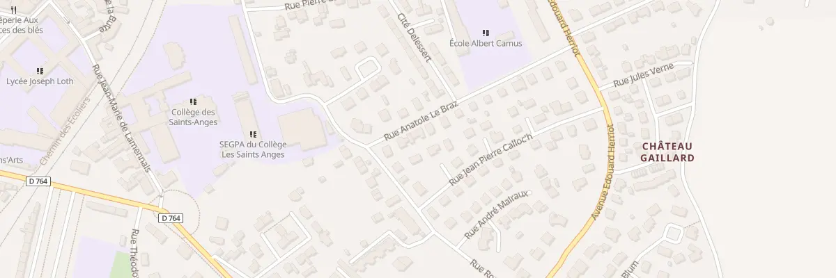 Plan du 4 Rue Anatole Le Braz à Pontivy