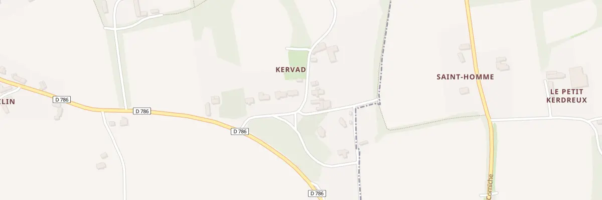 Plan du 7 Kervad à Lanloup