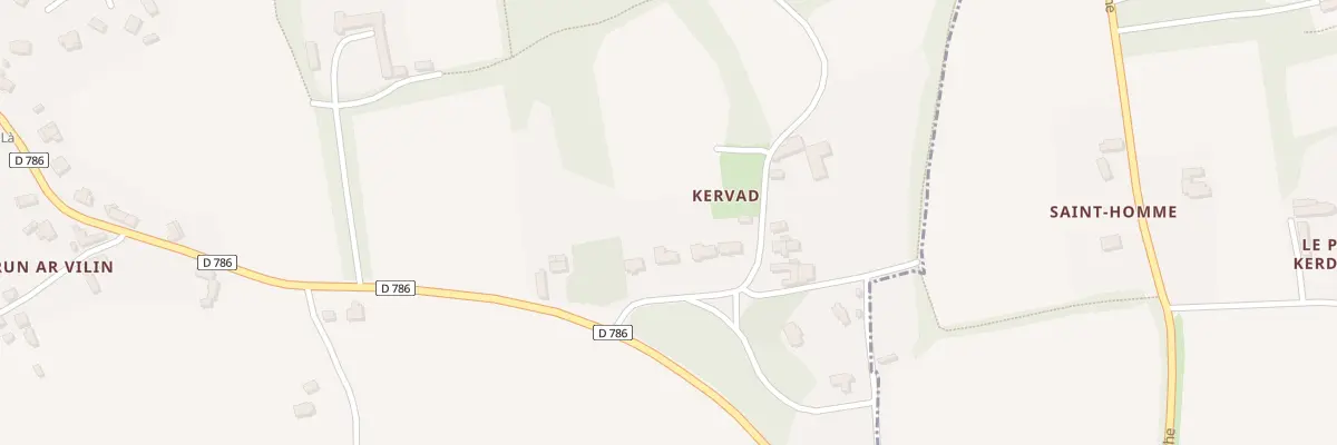 Plan du 3B Kervad à Lanloup