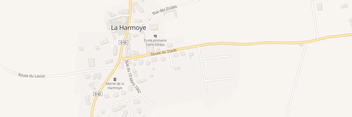Plan du 14 Rte du Stade à La Harmoye