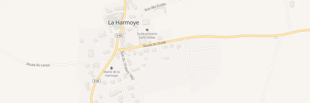 Plan du 10 Rte du Stade à La Harmoye