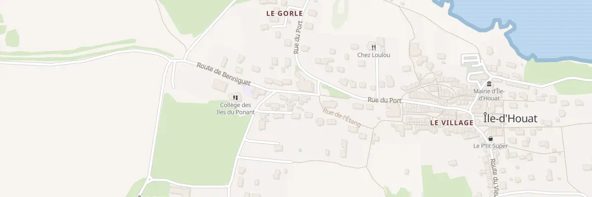 Plan du 16 Le Bourg à Île-d’Houat
