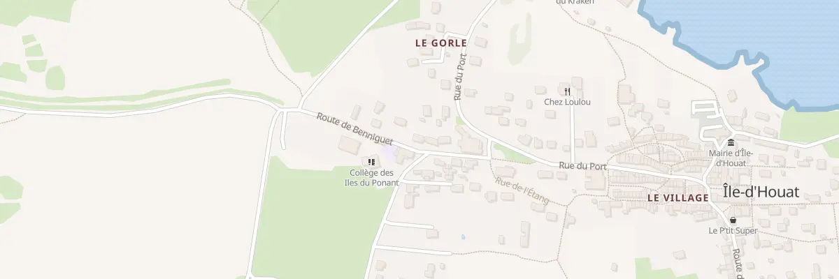 Plan du 12 Le Bourg à Île-d’Houat