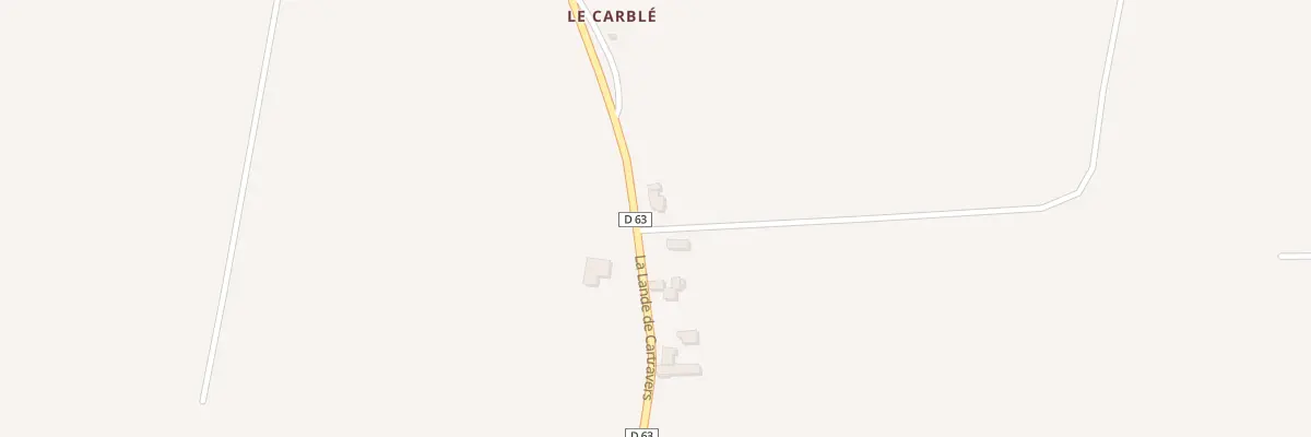 Plan du 1 Lande de Cartravers à La Harmoye