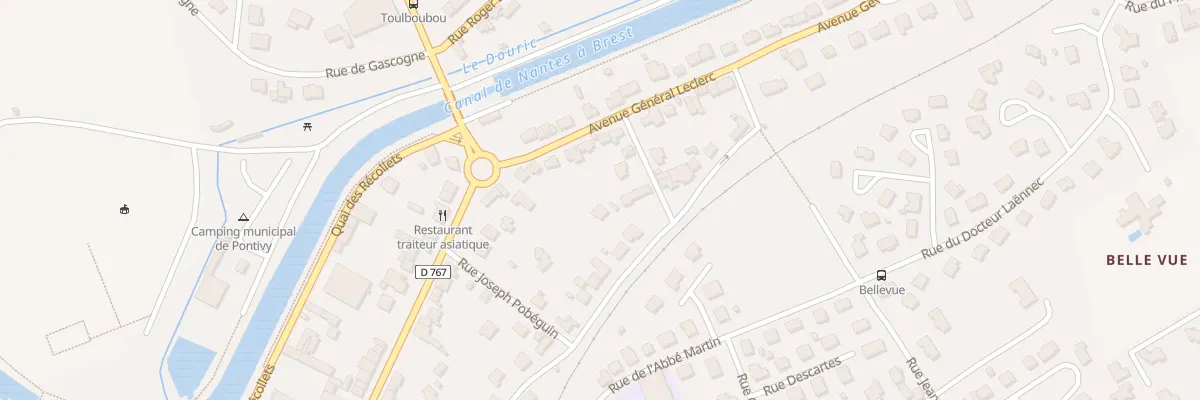Plan du 6 Rue de la Villemarque à Pontivy