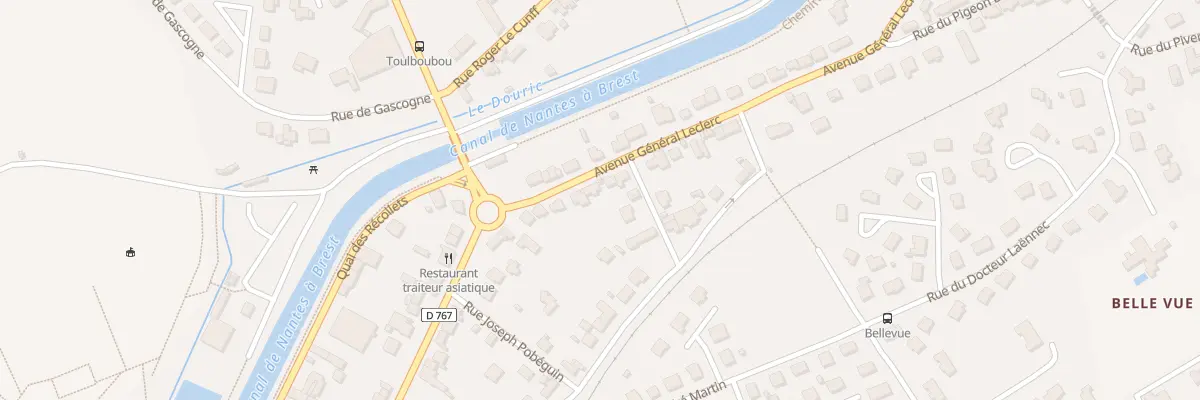 Plan du 11 Av Gal Leclerc à Pontivy