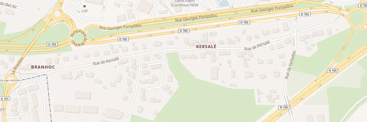Plan du 28 Rue de Kersalé à Pluneret