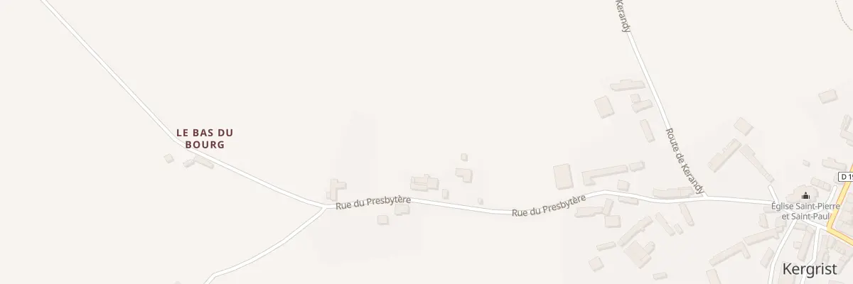 Plan du 26 Rue du Presbytere à Kergrist