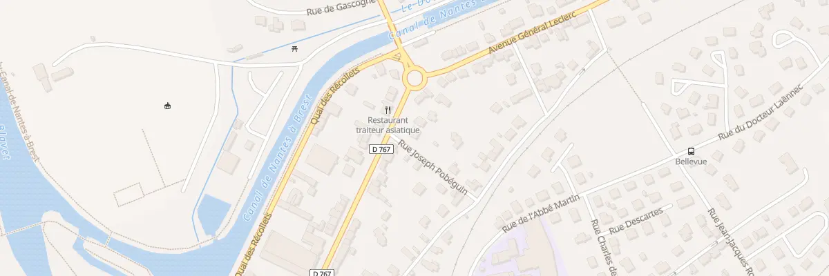 Plan du 7 Rue Gal de Gaulle à Pontivy
