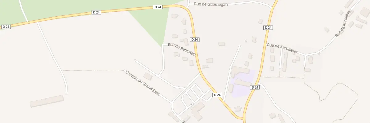 Plan du 1 Rue du Petit Rest à Boqueho