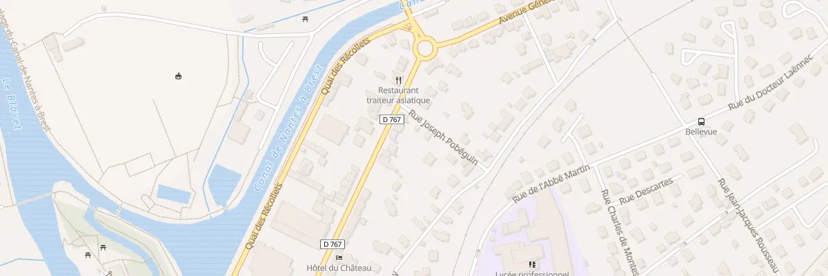 Plan du 11 Rue Gal de Gaulle à Pontivy