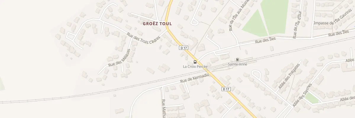 Plan du 3 Rue de la Croix Percée à Pluneret