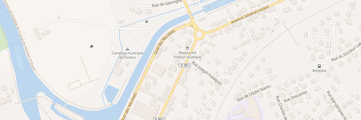 Plan du 16 Rue Gal de Gaulle à Pontivy