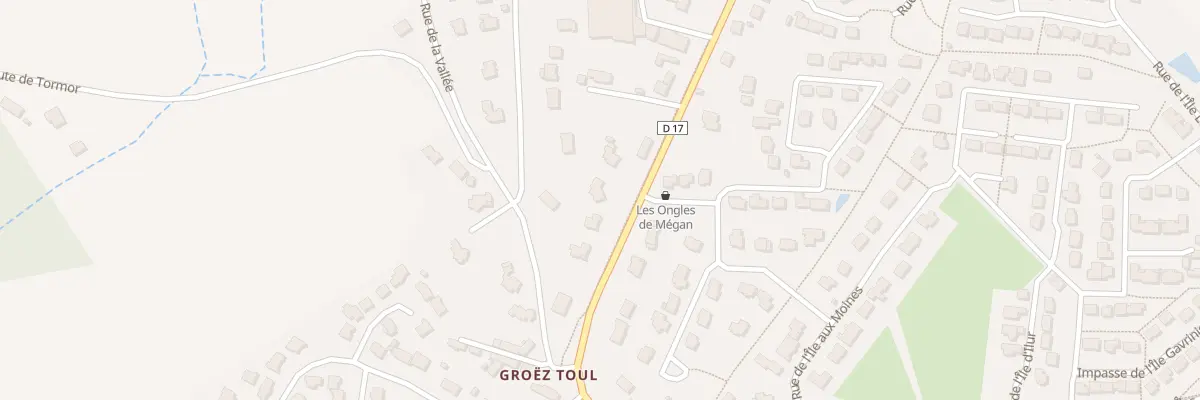 Plan du 10 Rue de la Vallée à Pluneret