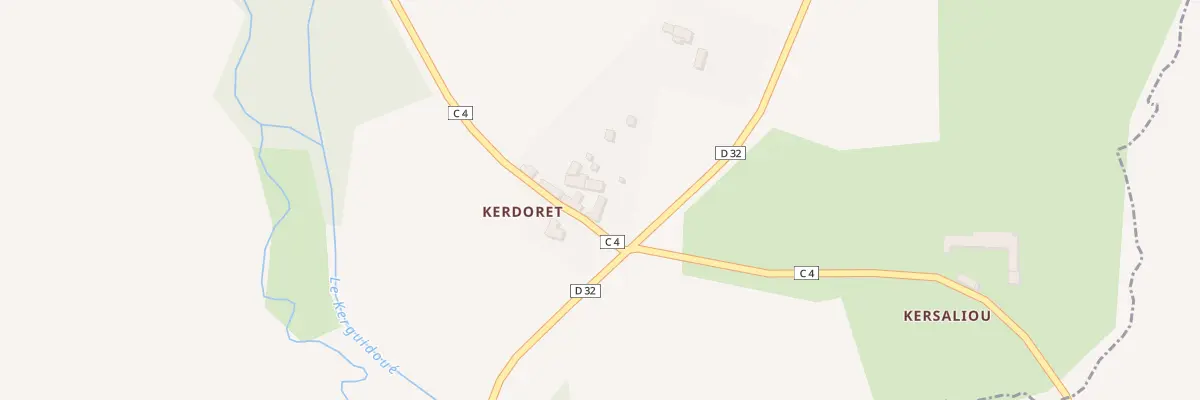 Plan du 8 Kerdoret à Pludual