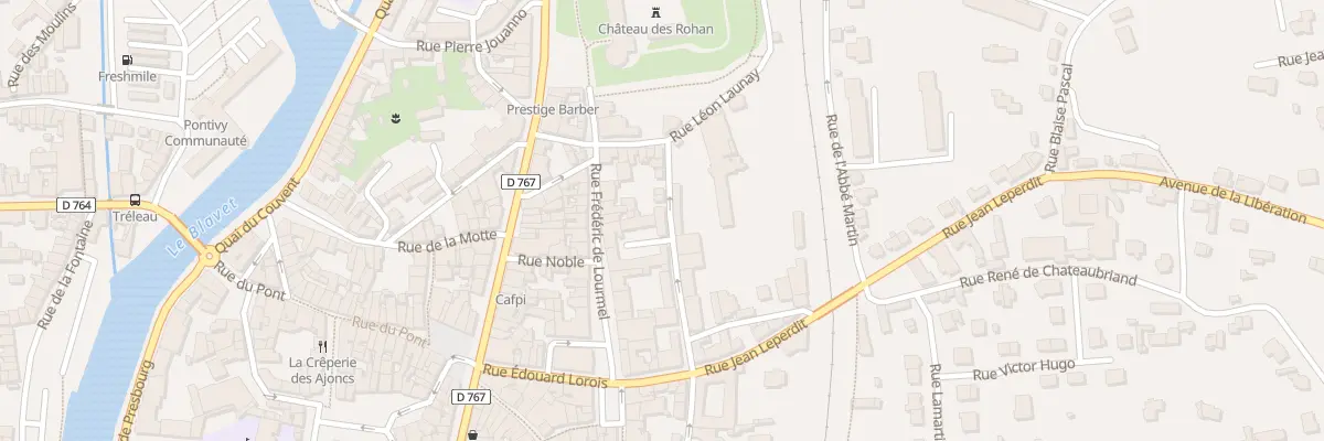 Plan du 10 Rue du Medecin Gal Robic à Pontivy