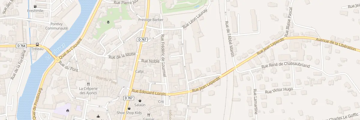 Plan du 17 Rue de Lourmel à Pontivy