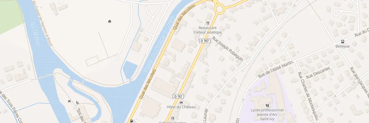 Plan du 22B Rue Gal de Gaulle à Pontivy