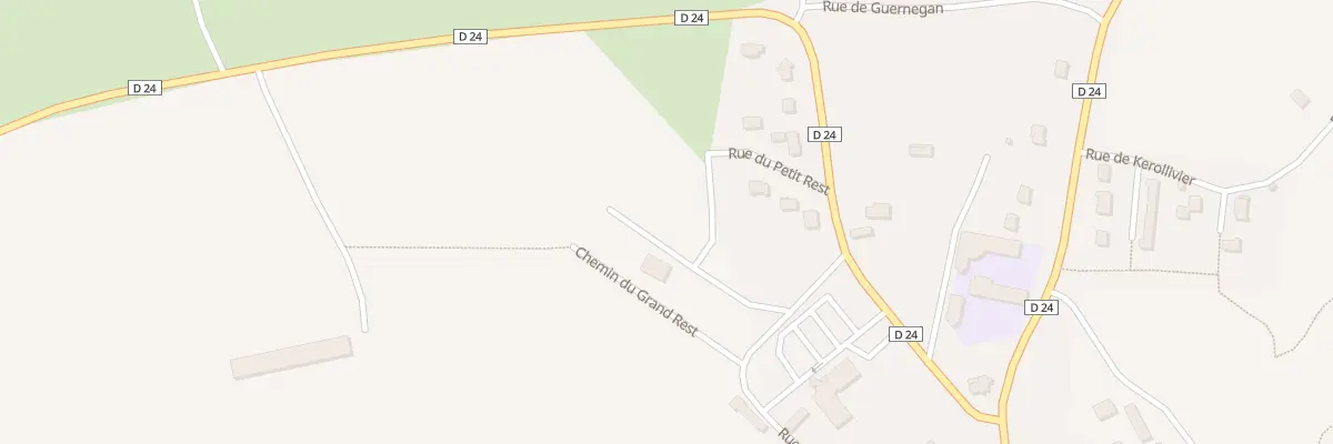 Plan du 2 Rue des Grands Champs à Boqueho
