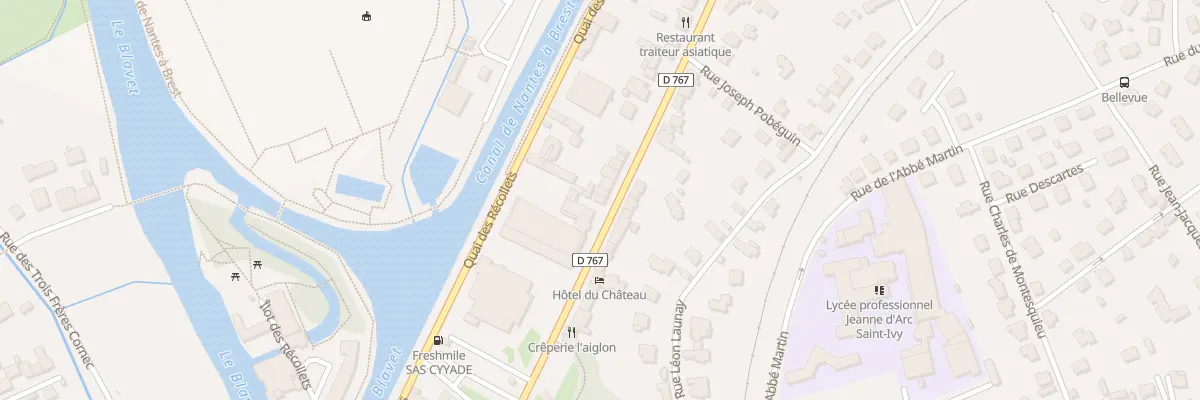 Plan du 30 Rue Gal de Gaulle à Pontivy