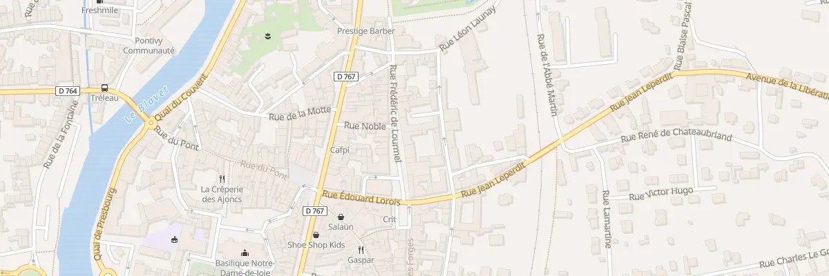 Plan du 21 Rue de Lourmel à Pontivy