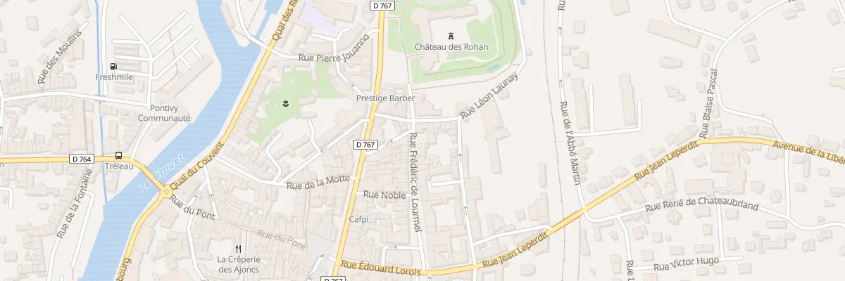 Plan du 7 Rue de Lourmel à Pontivy