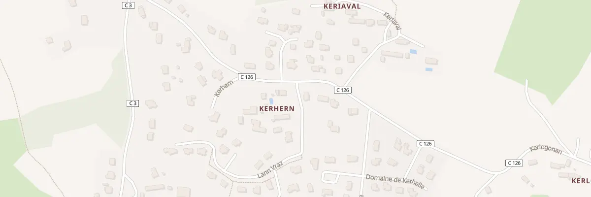 Plan du 11C Vge de Kerhern à Locmariaquer
