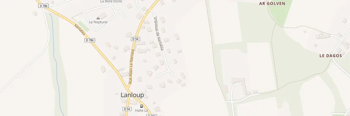 Plan du 13 Imp Hent Dall de Kerlabia à Lanloup