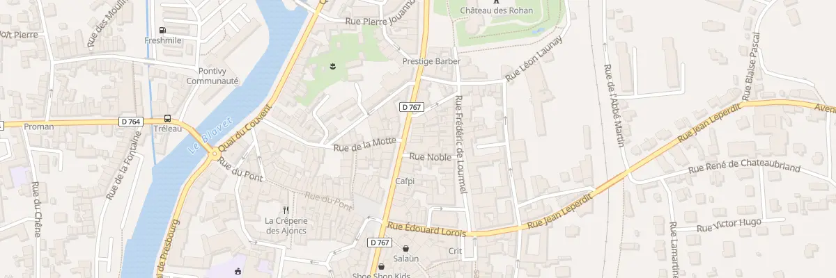 Plan du 85 Rue Gal de Gaulle à Pontivy