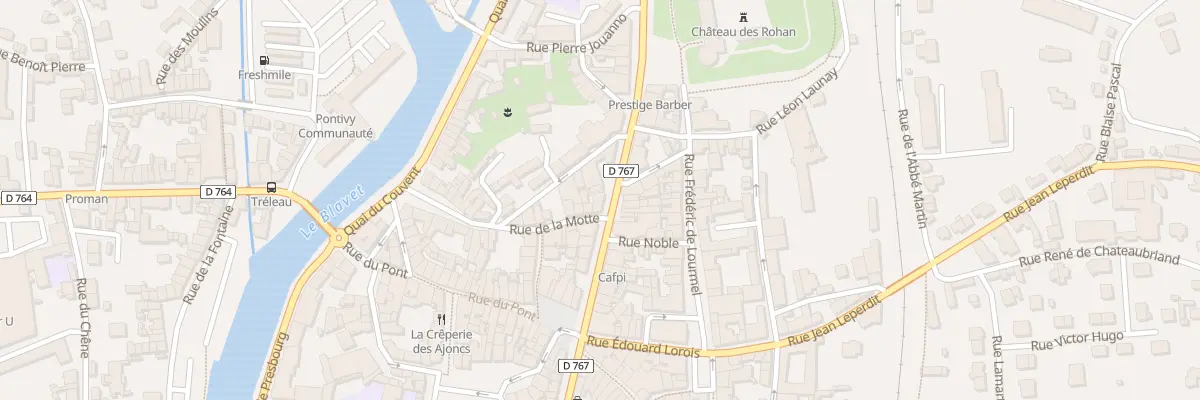 Plan du 66 Rue Gal de Gaulle à Pontivy