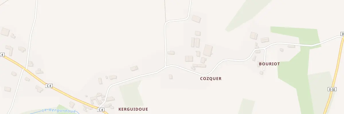 Plan du 1 Cosquer à Pludual