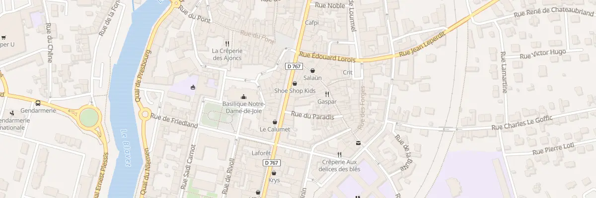 Plan du 15 Rue Nationale à Pontivy