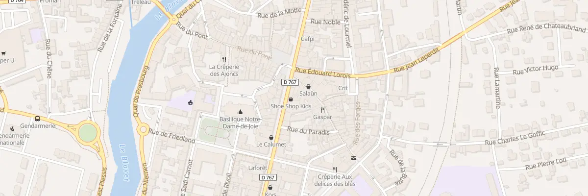 Plan du 7 Rue Nationale à Pontivy