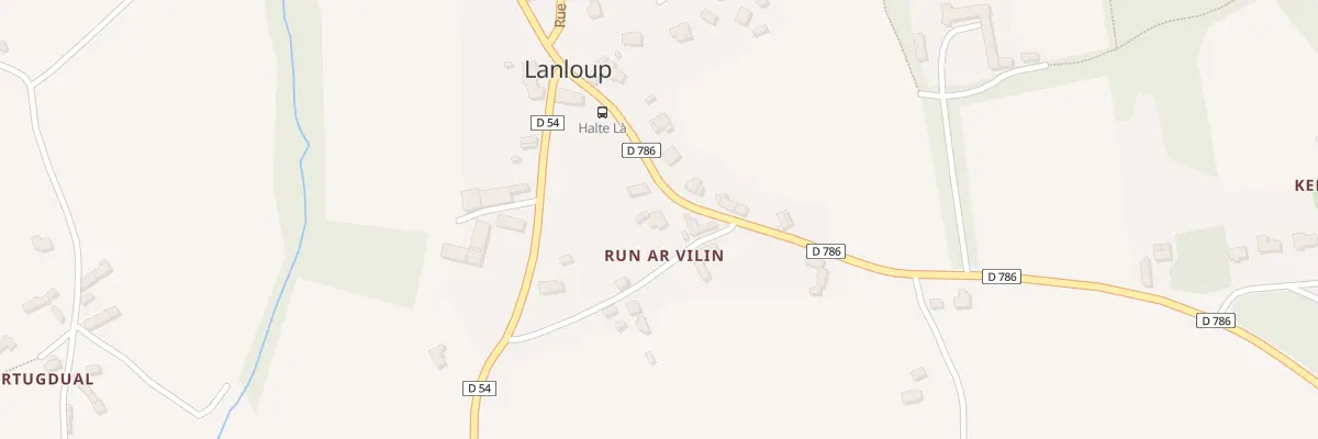 Plan du 8 Run ar Vilin à Lanloup