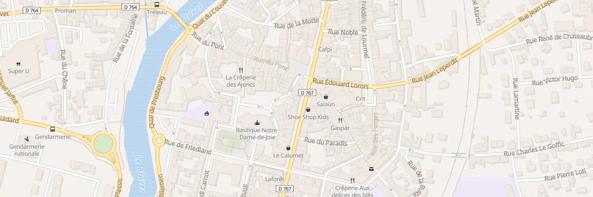 Plan du 4 Rue Nationale à Pontivy