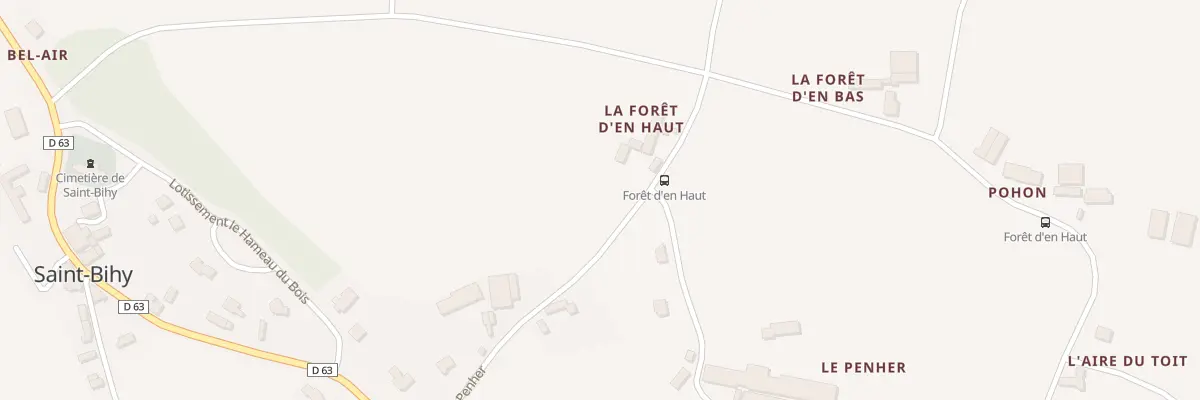 Plan du 2B La Foret à Saint-Bihy