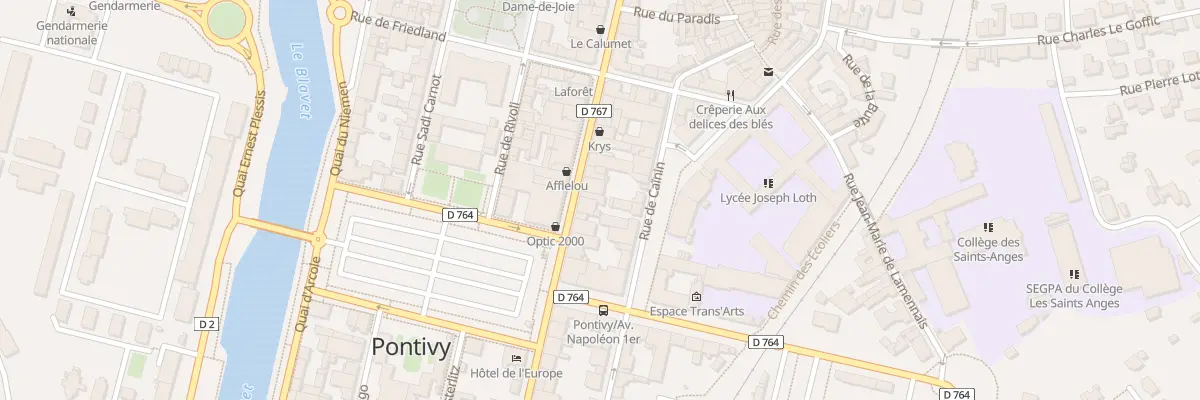 Plan du 53 Rue Nationale à Pontivy