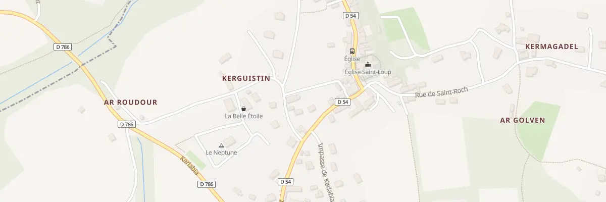 Plan du 13 Kerguistin à Lanloup