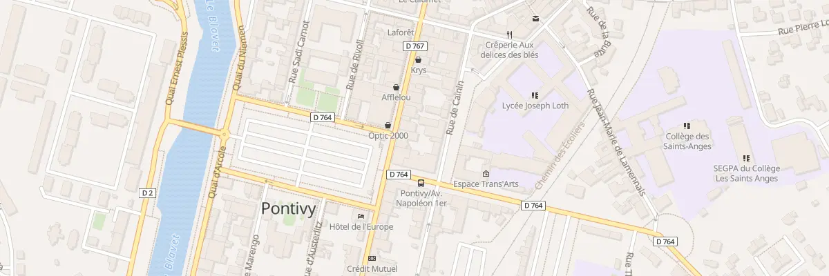 Plan du 59 Rue Nationale à Pontivy